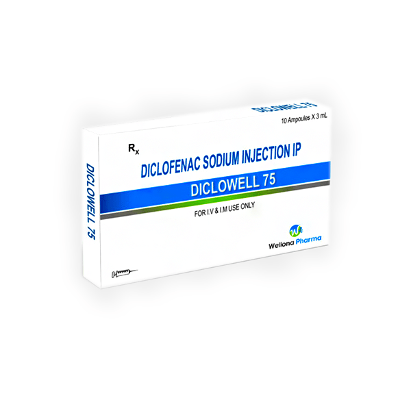 Diclofenac Sodium Injectable 75Mg 10X3Ml Ampoule
