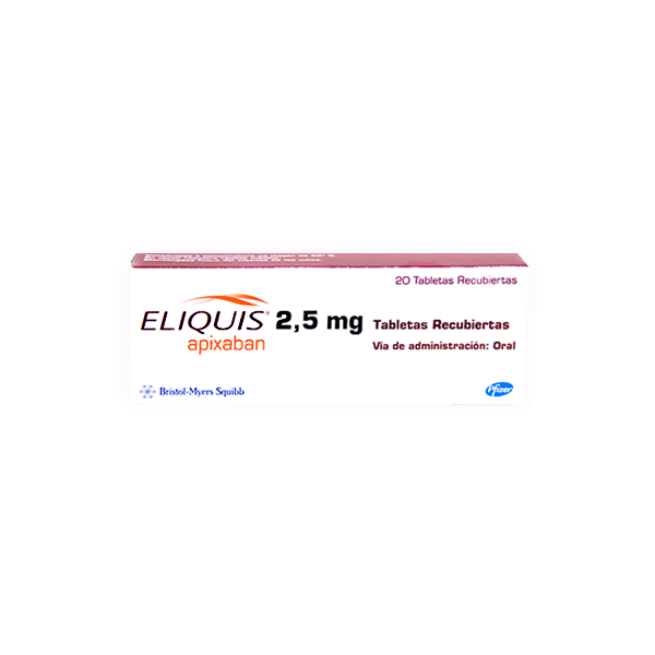 Eliquis 2 5Mg 20 Tablet