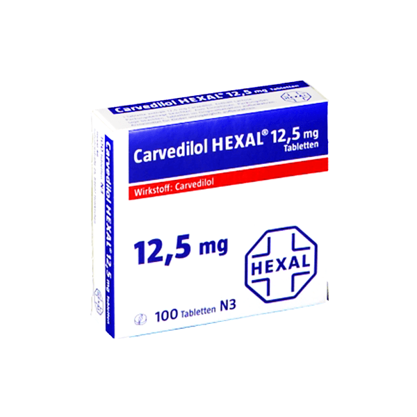 Carvedilol Hexal 12 5Mg 30 Tablet