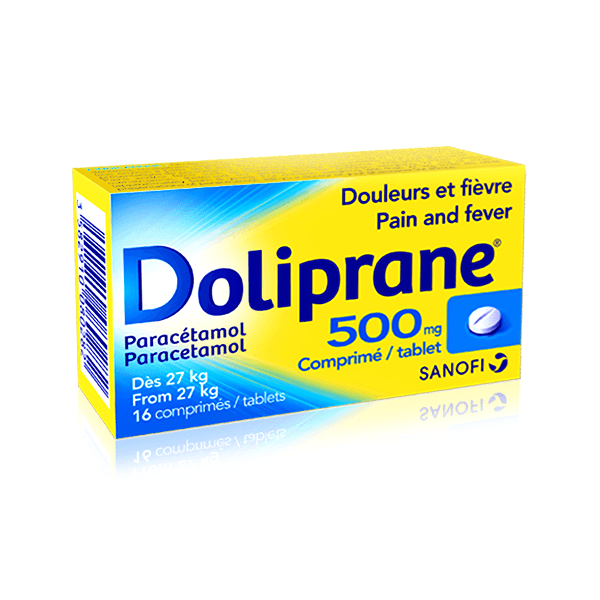 Doliprane 500Mg 16 Tablet France