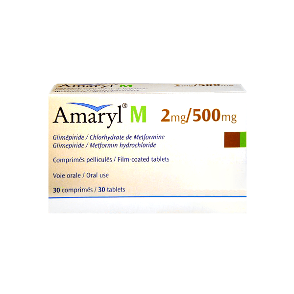 Amaryl M 2 500Mg Mg 30 Tablet