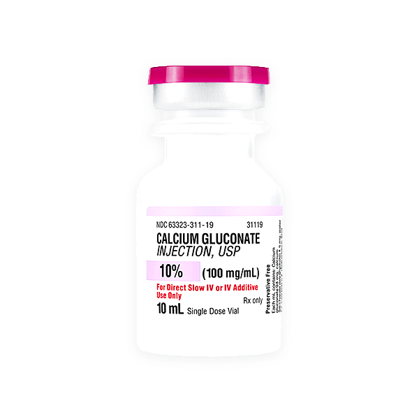 Calcium Gluconate 10 100G Ml 100X10Ml Vial