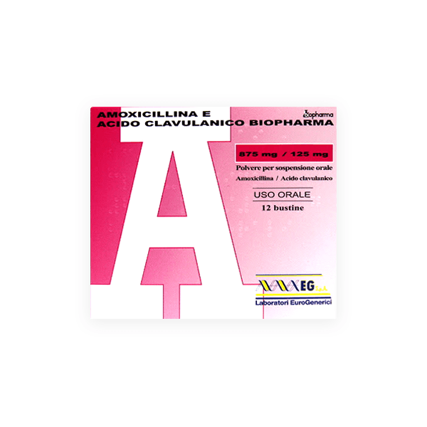 Amoxicillina E 875 125Mg 12 Tablet Biopharma