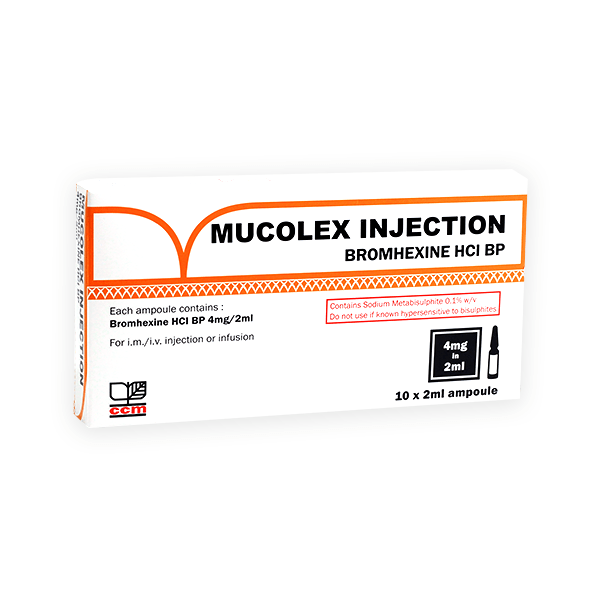 Mucolex Injection 4 2Mg Ml 10 Ampoule