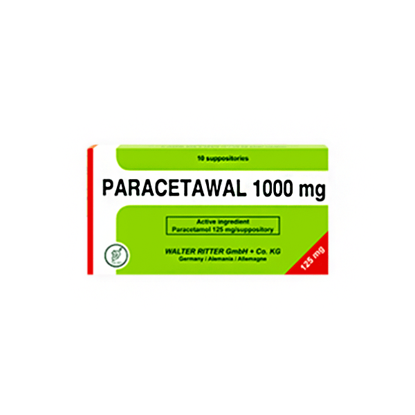 Paracetawal 1000Mg 10 Suppositories
