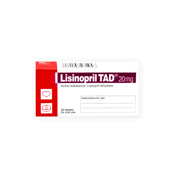 Lisinopril Tad 20Mg 30 Tablet
