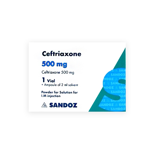 Ceftriaxone 500Mg 1 Vial Normon