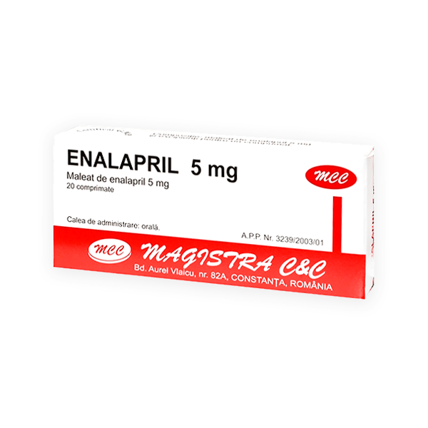 Enalapril 5Mg 20 Tablet