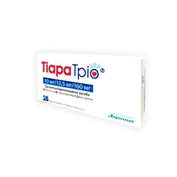 Tiaratrio 10 12 5 160Mg 28Tablet
