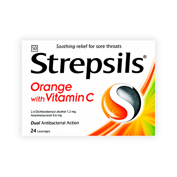 Strepsils Orange Vit C 24 Lozenges