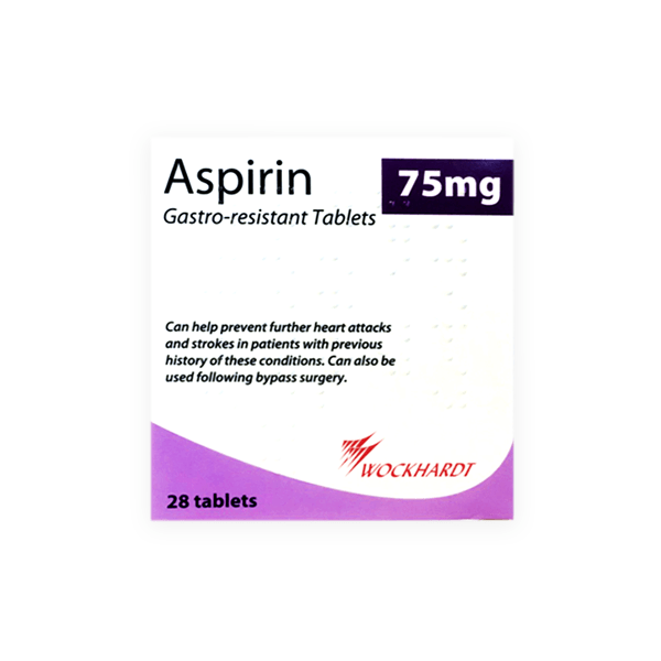 Aspirin 75Mg 28 Tablet Wockhardt