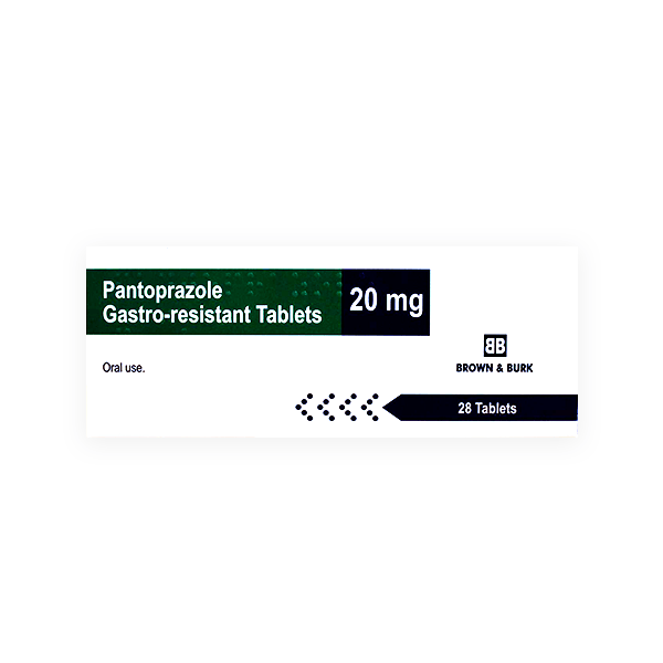Pantoprazole 20Mg 28 Tablet Brown Burk