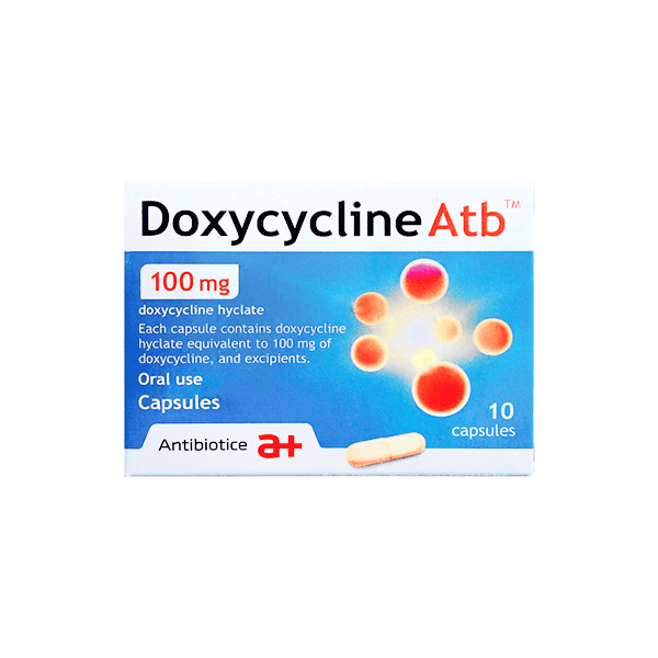 Doxycycline Atb 100Mg 10 Capsule