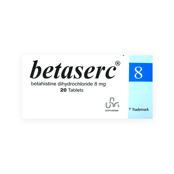 Betaserc 8Mg 20 Tablet Unipharma