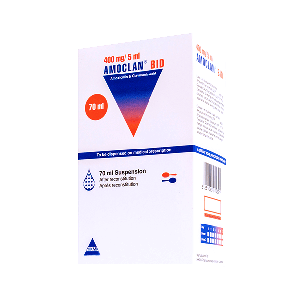 Amoclan Bid 400 5Mg Ml 70Ml Suspension