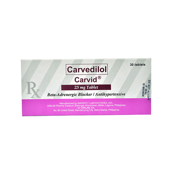 Carvidol 25Mg 30 Tablet