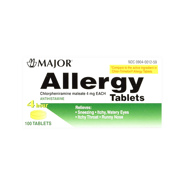 Chlorpheniramine 4Mg 100 Tablet