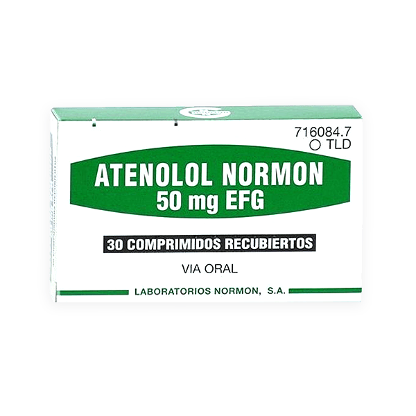 Atenolol 50Mg 30 Tablet Normon