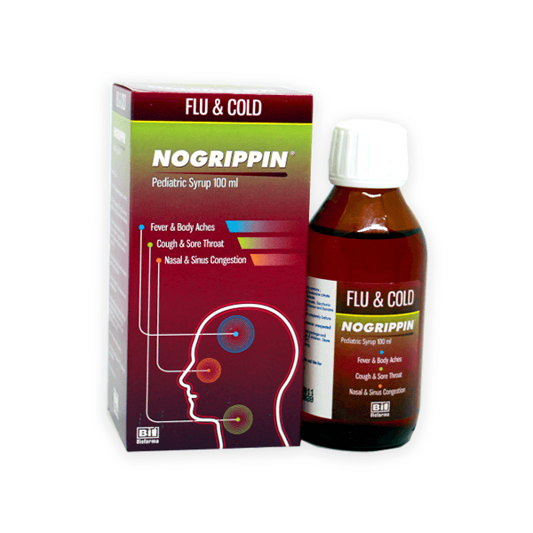 Nogrippin Flu Cold 100Ml Syrup