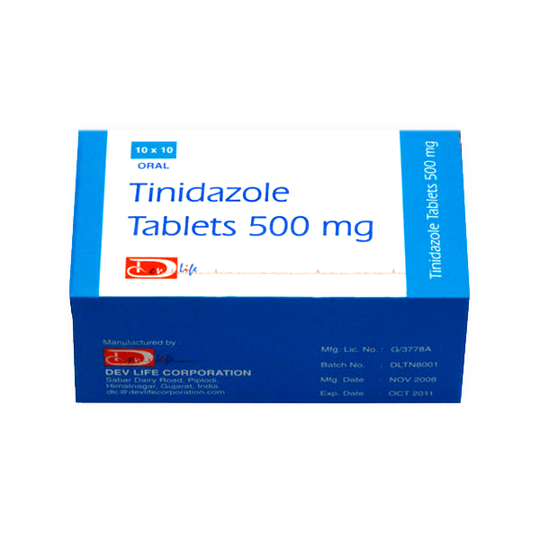 Tinidazole 500Mg 100 Tablet