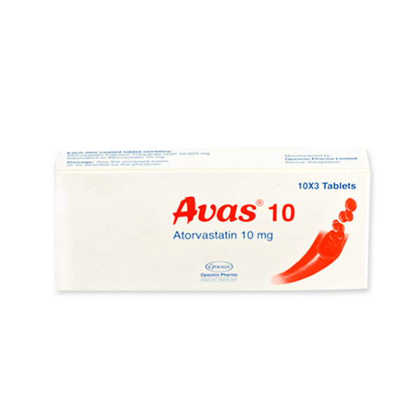 Avas 10Mg 30 Tablet