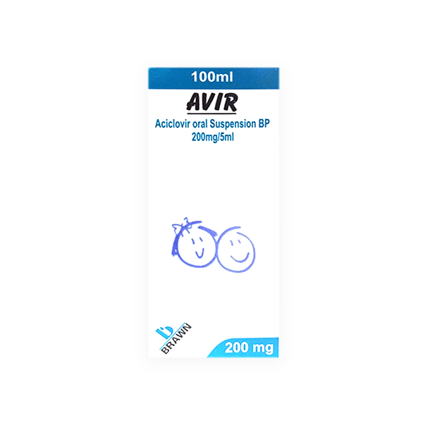Avir 200Mg 100Ml Syrup