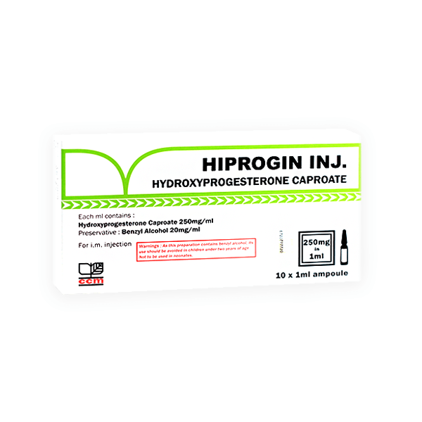 Hiprogin Injection 250Mg 1Ml 10 Ampoule